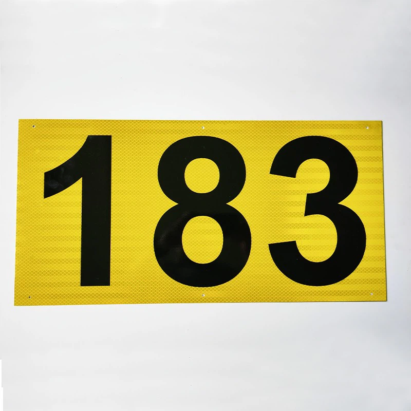 Reflective Electrical Numbers Safety Signs